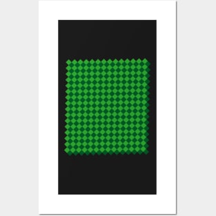 Beautiful green   squares Posters and Art